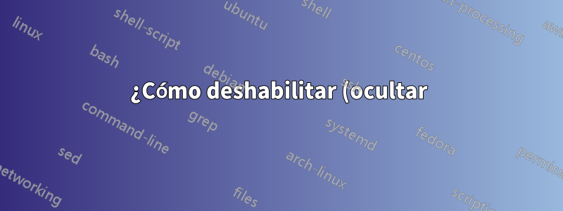 ¿Cómo deshabilitar (ocultar) el día de la semana en el reloj de gnome-shell (GNOME 3.x)?