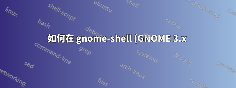 如何在 gnome-shell (GNOME 3.x) 時鐘中停用(隱藏)工作日?