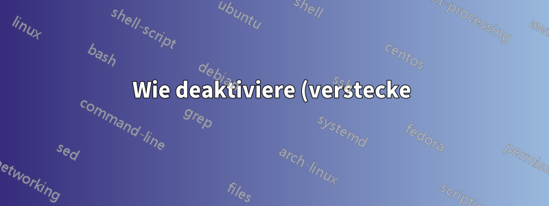 Wie deaktiviere (verstecke) ich den Wochentag in der Gnome-Shell-Uhr (GNOME 3.x)?