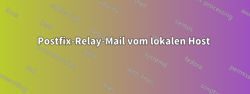 Postfix-Relay-Mail vom lokalen Host