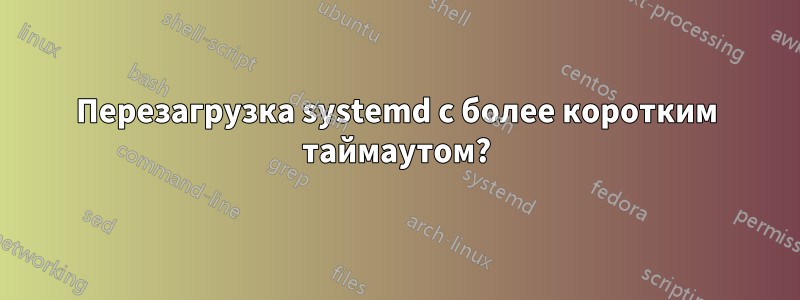 Перезагрузка systemd с более коротким таймаутом?