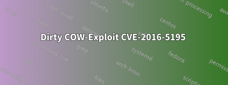 Dirty COW-Exploit CVE-2016-5195