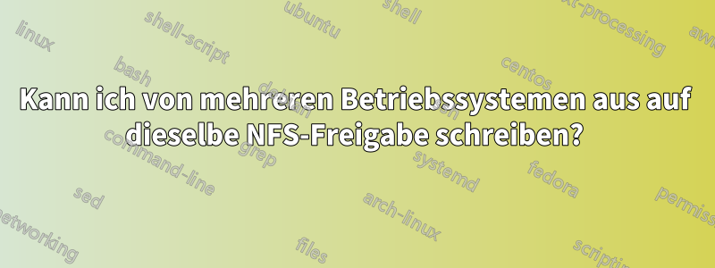 Kann ich von mehreren Betriebssystemen aus auf dieselbe NFS-Freigabe schreiben?