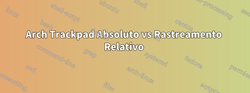Arch Trackpad Absoluto vs Rastreamento Relativo