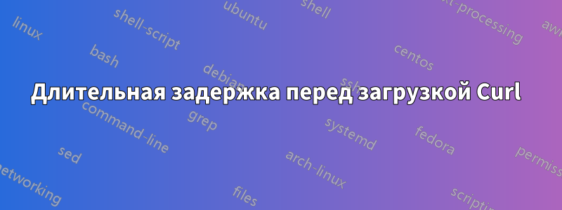 Длительная задержка перед загрузкой Curl 