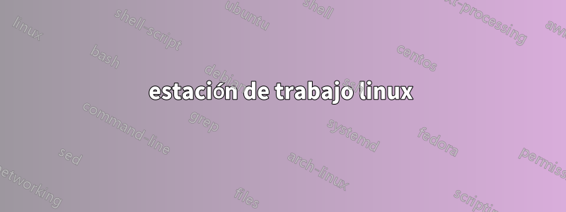 estación de trabajo linux