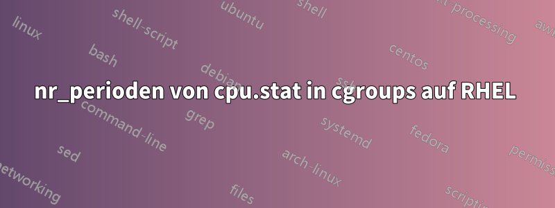 nr_perioden von cpu.stat in cgroups auf RHEL