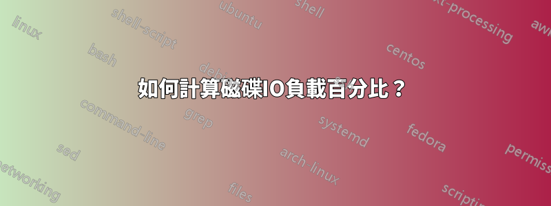 如何計算磁碟IO負載百分比？