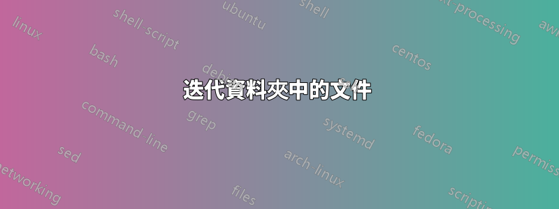 迭代資料夾中的文件