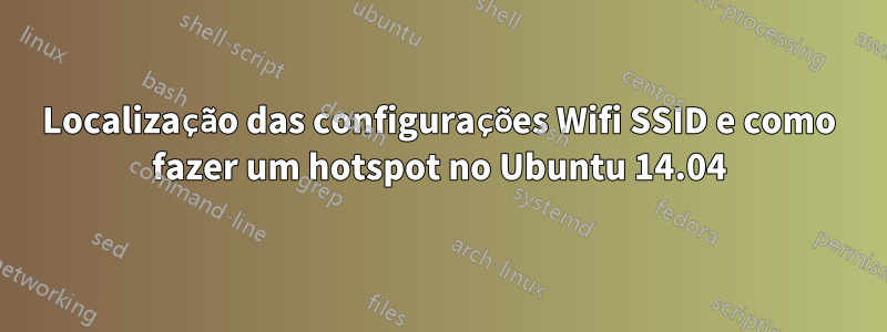 Localização das configurações Wifi SSID e como fazer um hotspot no Ubuntu 14.04