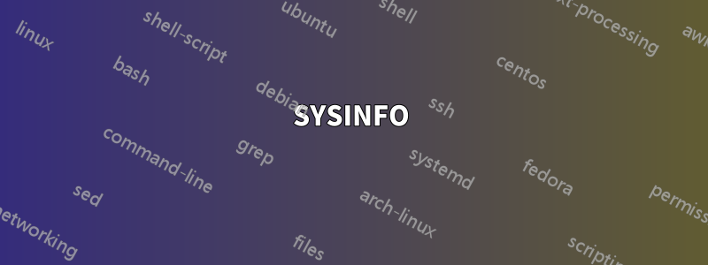 SYSINFO