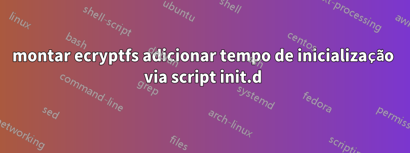 montar ecryptfs adicionar tempo de inicialização via script init.d