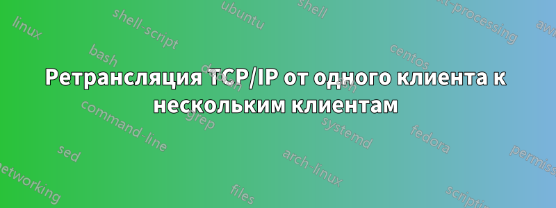 Ретрансляция TCP/IP от одного клиента к нескольким клиентам