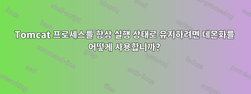 Tomcat 프로세스를 항상 실행 상태로 유지하려면 데몬화를 어떻게 사용합니까?