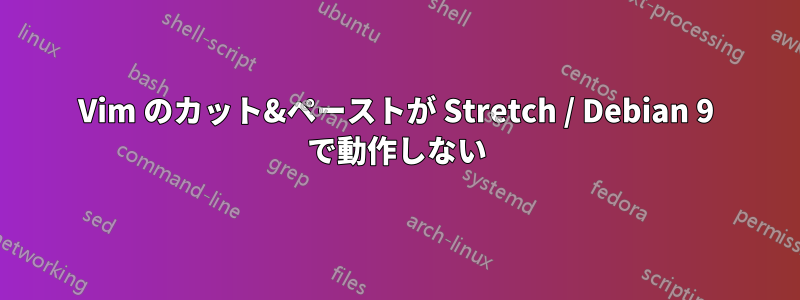 Vim のカット&ペーストが Stretch / Debian 9 で動作しない