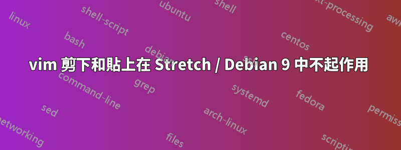 vim 剪下和貼上在 Stretch / Debian 9 中不起作用