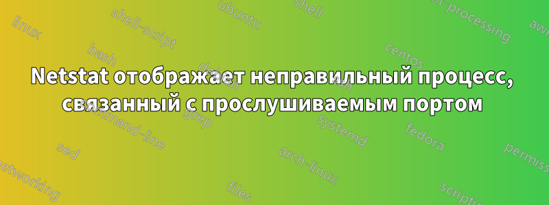 Netstat отображает неправильный процесс, связанный с прослушиваемым портом