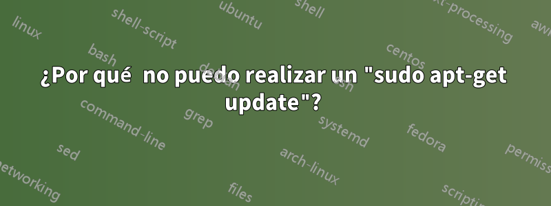 ¿Por qué no puedo realizar un "sudo apt-get update"?