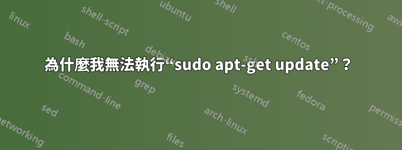 為什麼我無法執行“sudo apt-get update”？