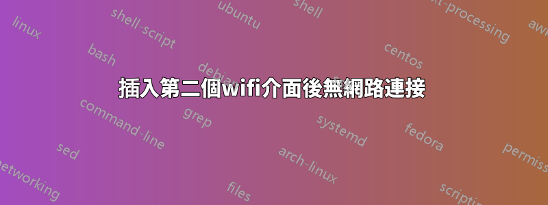 插入第二個wifi介面後無網路連接