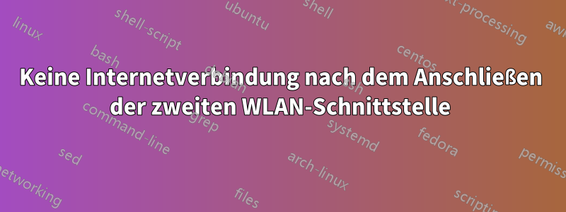 Keine Internetverbindung nach dem Anschließen der zweiten WLAN-Schnittstelle