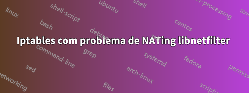 Iptables com problema de NATing libnetfilter