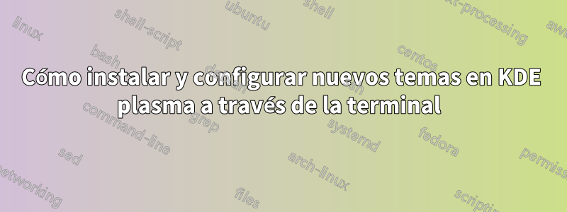 Cómo instalar y configurar nuevos temas en KDE plasma a través de la terminal 