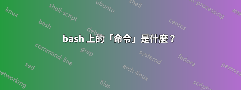 bash 上的「命令」是什麼？