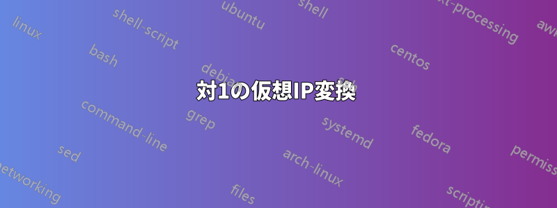 1対1の仮想IP変換