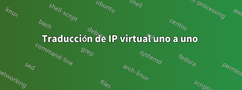 Traducción de IP virtual uno a uno