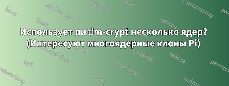 Использует ли dm-crypt несколько ядер? (Интересуют многоядерные клоны Pi)