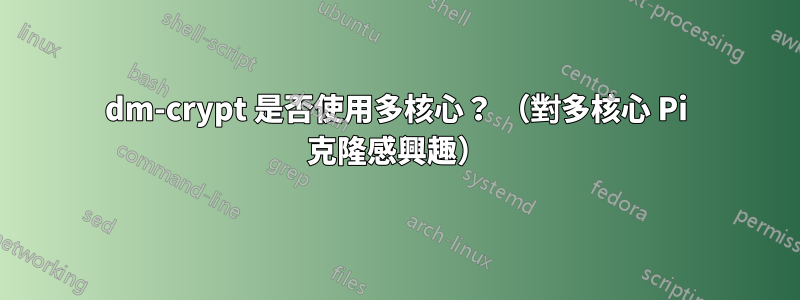 dm-crypt 是否使用多核心？ （對多核心 Pi 克隆感興趣）