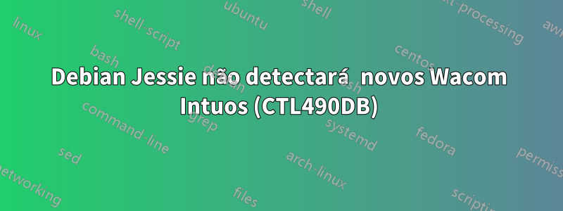 Debian Jessie não detectará novos Wacom Intuos (CTL490DB)