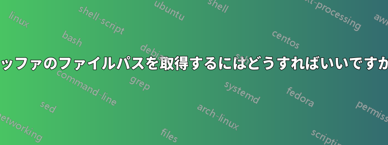 バッファのファイルパスを取得するにはどうすればいいですか?