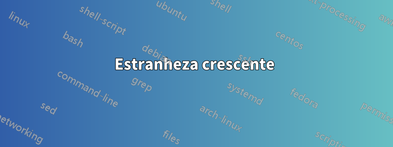 Estranheza crescente