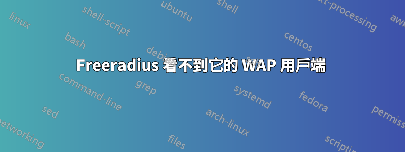 Freeradius 看不到它的 WAP 用戶端