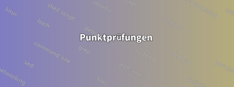 Punktprüfungen