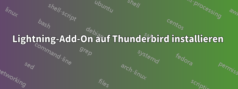 Lightning-Add-On auf Thunderbird installieren