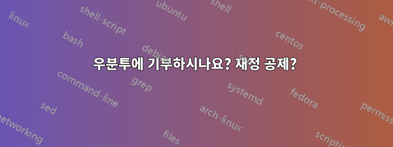 우분투에 기부하시나요? 재정 공제?