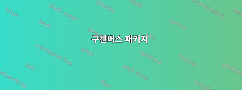 구캔버스 패키지