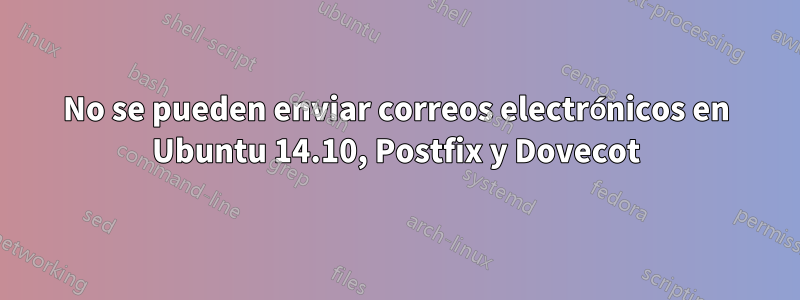 No se pueden enviar correos electrónicos en Ubuntu 14.10, Postfix y Dovecot