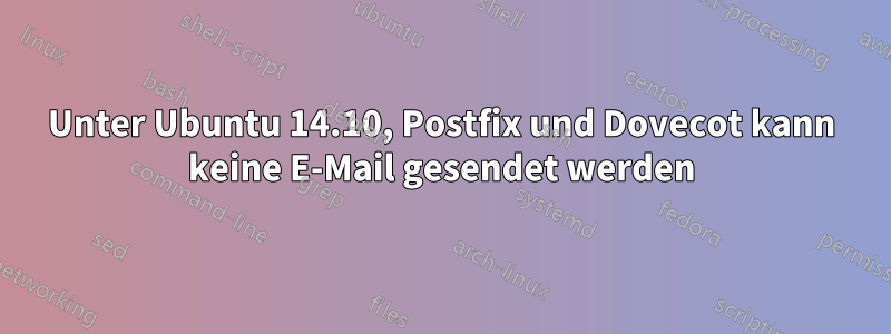 Unter Ubuntu 14.10, Postfix und Dovecot kann keine E-Mail gesendet werden