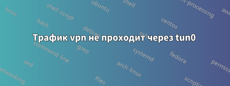 Трафик vpn не проходит через tun0