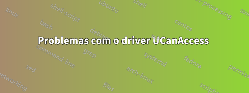 Problemas com o driver UCanAccess