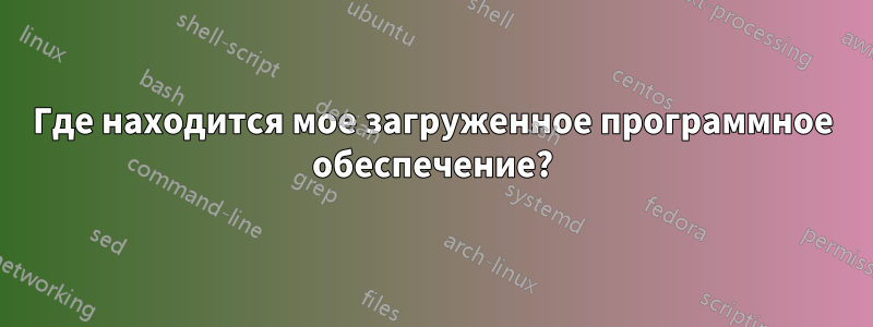 Где находится мое загруженное программное обеспечение?