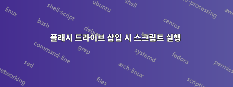 플래시 드라이브 삽입 시 스크립트 실행