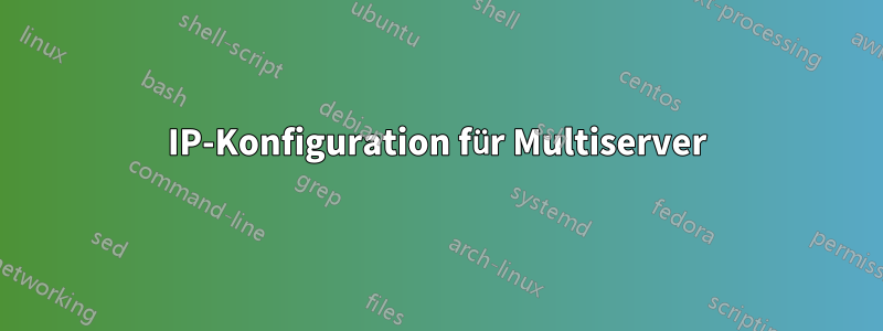 IP-Konfiguration für Multiserver