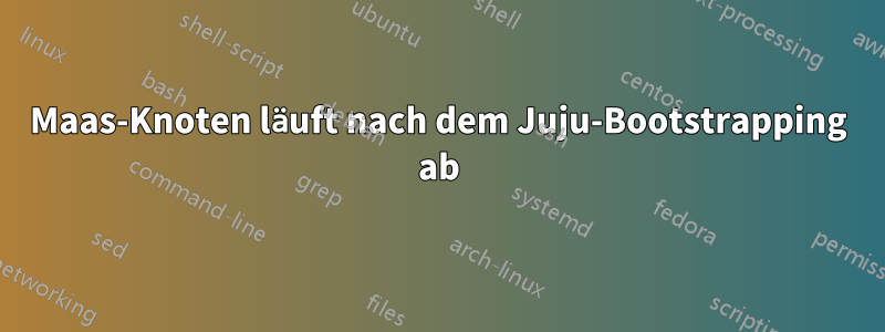 Maas-Knoten läuft nach dem Juju-Bootstrapping ab