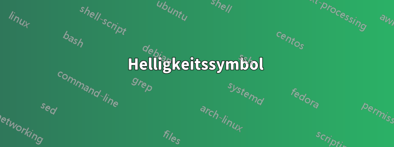 Helligkeitssymbol