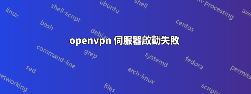 openvpn 伺服器啟動失敗